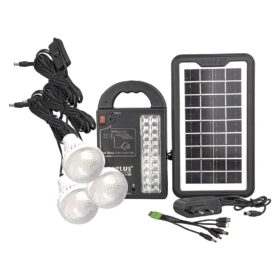 GÜNEŞ PANELLİ 3 LAMBALI POWERBANK ÖZELLİKLİ ÇOK AMAÇLI ŞARJLI SOLAR AYDINLATMA (81) (K0)