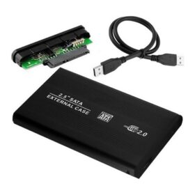 HARİCİ 2.5 USB 2.0 SATA HARDDISK KUTUSU SİYAH (K0)