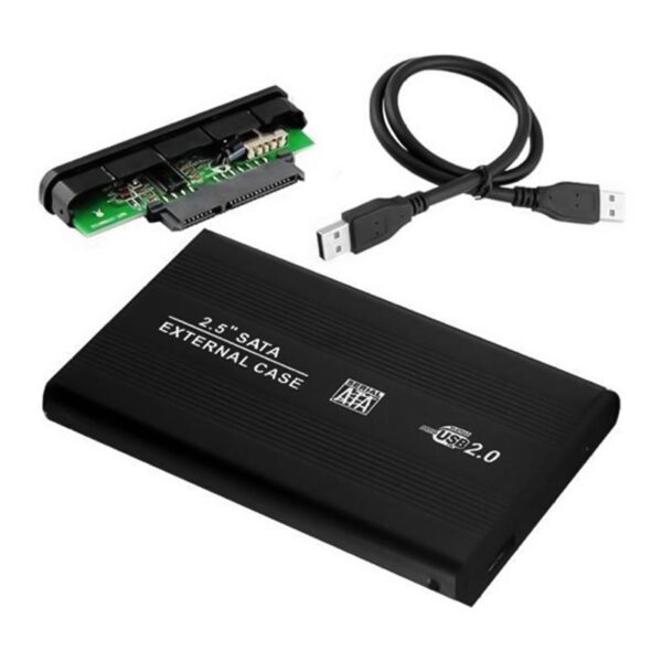 HARİCİ 2.5 USB 2.0 SATA HARDDISK KUTUSU SİYAH (K0)