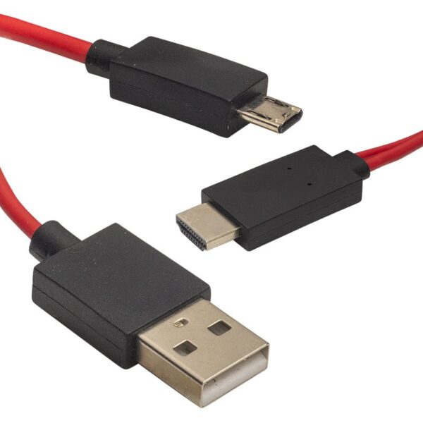 HC-18 MHL KİT SAMSUNG S5 HDMI TV BAĞLANTI KABLOSU (K0) - Görsel 2