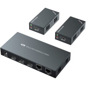 HDMI 1X2 SPLITTER + HDMI 50 METRE EXTENDER SET (K0)