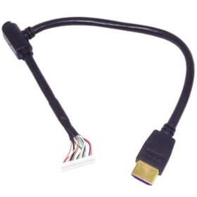 HDMI ŞASE KABLOLU (MİNİ HDLER İÇİN KIRILAN UÇ)  16 PİNLİ (K0)