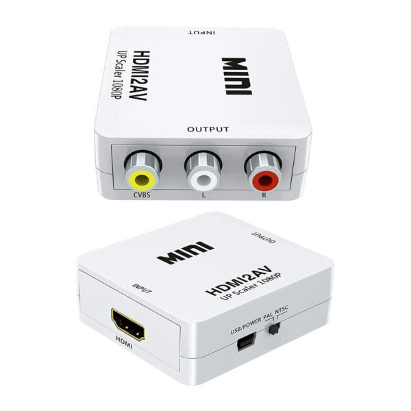 HDMI TO RCA MİNİ MODEL 1920X1080 PLASTİK KASA ÇEVİRİCİ KONVERTÖR (K0) - Görsel 4