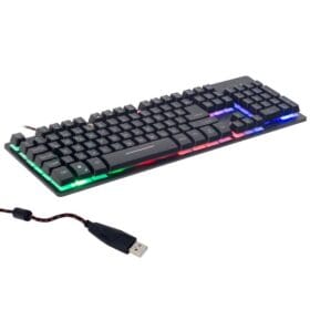 HELLO HL-18744 METAL KASA RGB IŞIKLI KABLOLU OYUNCU Q KLAVYE ZYG-800 (K0)