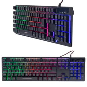 HELLO HL-18744 METAL KASA RGB IŞIKLI KABLOLU OYUNCU Q KLAVYE ZYG-800 (K0)