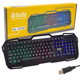 HELLO HL-4730 KABLOLU OYUNCU GAMING KLAVYE (K0)