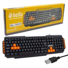 HELLO HL-4741 KABLOLU OYUNCU GAMING KLAVYE (K0)