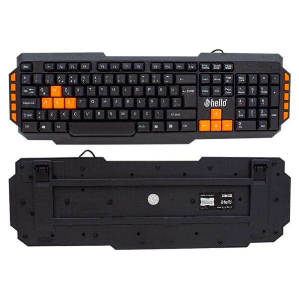 HELLO HL-4741 KABLOLU OYUNCU GAMING KLAVYE (K0) - Görsel 2