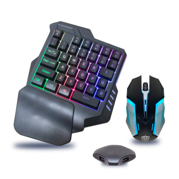 HELLO JCHF-68 KLAVYE + MOUSE BLUETOOTH GAMEPAD OYUNCU 4IN1 SETİ (K0)