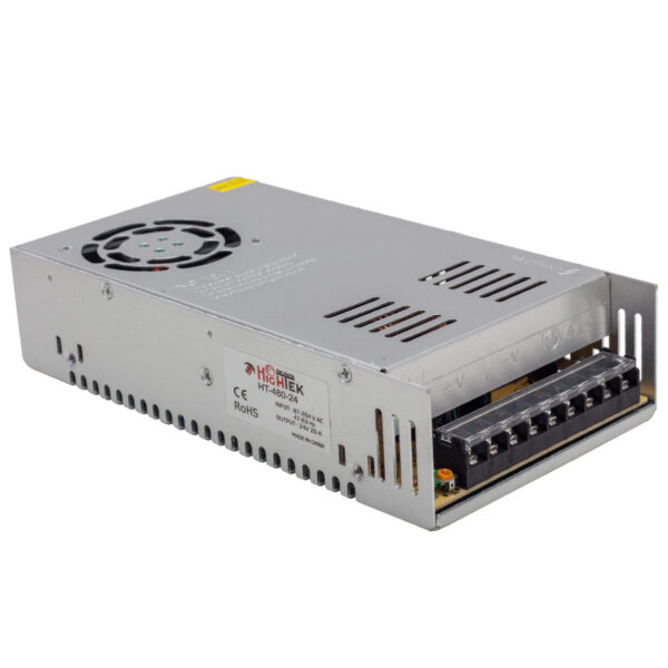 HIGHTEK HT1100 24 VOLT - 20 AMPER - 500 WATT METAL KASA ADAPTÖR (K0) - Görsel 3