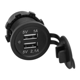 IC-266C PANO TİPİ USB 8-32V GİRİŞ 5V 1A / 5V 2.1A ÇIKIŞ KULAKSIZ 30MM USB (K0)