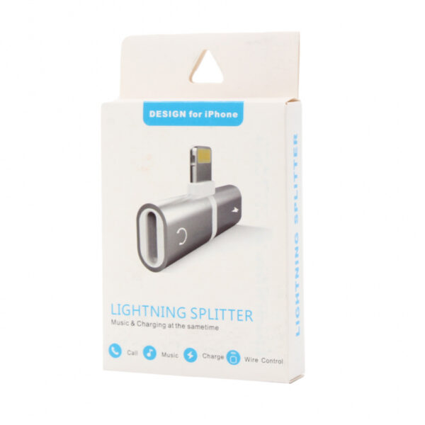 IPHONE LIGHTNING ŞARJ VE KULAKLIK ÇEVİRİCİ ADAPTÖR JACK (K0) - Görsel 4