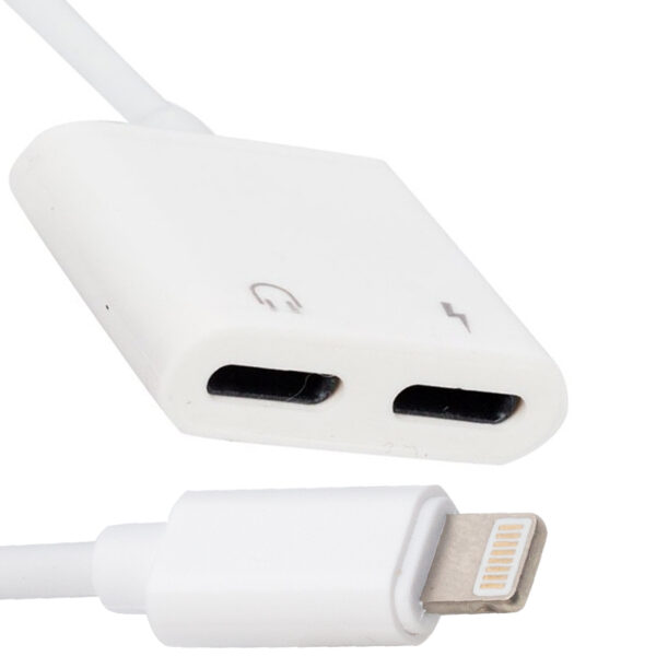 J-008 / RC-13 IPHONE LIGHTNING ŞARJ VE KULAKLIK ÇEVİRİCİ KABLO ADAPTÖR (K0)
