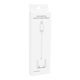 J-008 / RC-13 IPHONE LIGHTNING ŞARJ VE KULAKLIK ÇEVİRİCİ KABLO ADAPTÖR (K0)