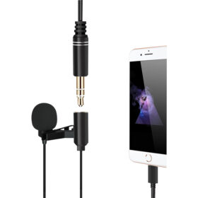 JH-041-A LIGHTNING GİRİŞLİ VE KULAKLIK GİRİŞLİ YOUTUBER YAKA MİKROFONU (K0)