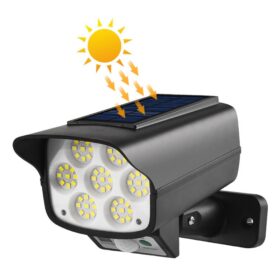 KAMERA GÖRÜNÜMLÜ 63 LEDLİ SOLAR ŞARJLI LAMBA (K0)