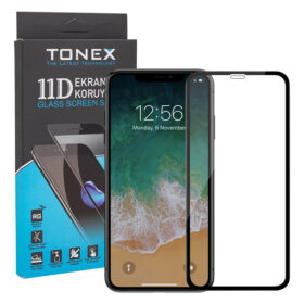 KIRILMAZ CEP TELEFONU EKRAN KORUYUCU IPHONE XS-MAX siyah (K0)