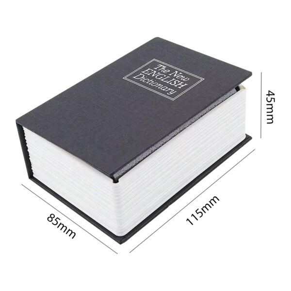 KİTAP GÖRÜNÜMLÜ METAL KASA KUMBARA TİPİ 115X85X45MM (K0) - Görsel 3