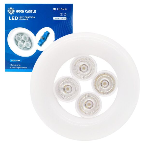 KK-902 E27 DUY 48 WATT BEYAZ 4LÜ UFO LED LAMBA (K0) - Görsel 3