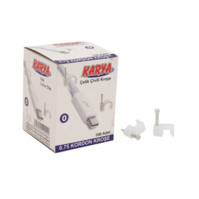 KROŞE 0 NUMARA 4 MM (0.75 YASSI KABLOLAR İÇİN) 100LÜ PAKET KARYA (K0)