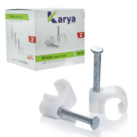 KROŞE 2 NUMARA ÇELİK ÇİVİLİ 6 MM (DATA - ANTEN KABLOLARI İÇİN) 100LÜ PAKET KARYA (K0)