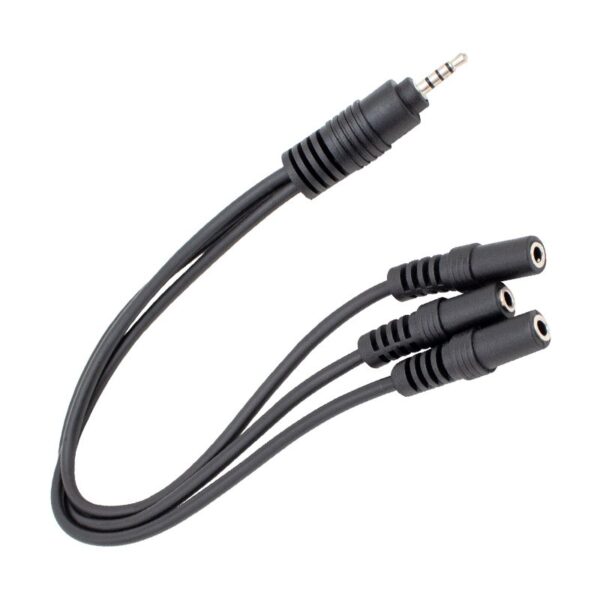 KULAKLIK MİKROFON ÇOKLAYICI 3 PORT 3.5MM SPLİTTER ÇEVİRİCİ DÖNÜŞTÜRÜCÜ ADAPTÖR (K0)