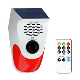 KUMANDALI SOLAR SESLİ IŞIKLI 120DB ALARM SİSTEMİ (K0)