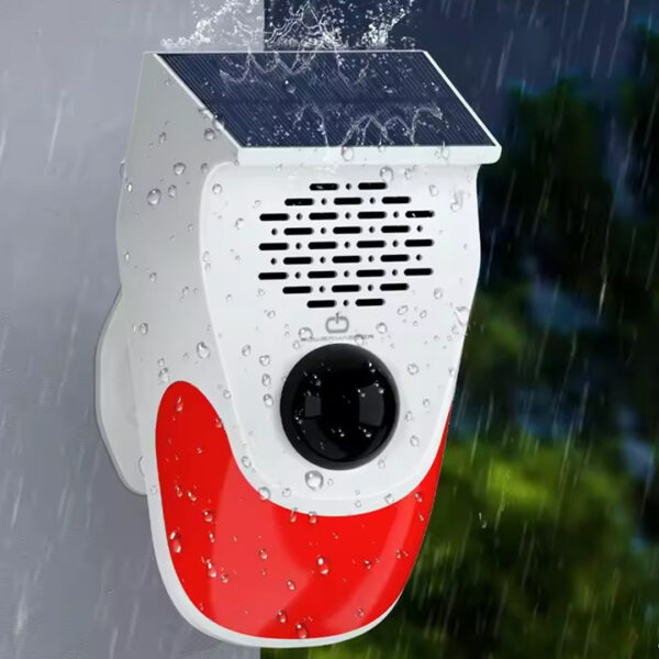 KUMANDALI SOLAR SESLİ IŞIKLI 120DB ALARM SİSTEMİ (K0) - Görsel 4