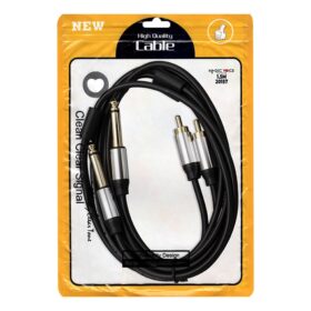 LD398 2X 6.3MM MONO ERKEK + 2X RCA ERKEK 1.5 METRE KABLO (K0)