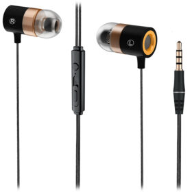 LECOO EH103 3.5MM JACKLI KABLOLU KULAK İÇİ MİKROFONLU SİYAH KULAKLIK (K0)