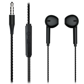 LECOO EH104B 3.5MM JACKLI KABLOLU KULAK İÇİ MİKROFONLU SİYAH KULAKLIK (K0)