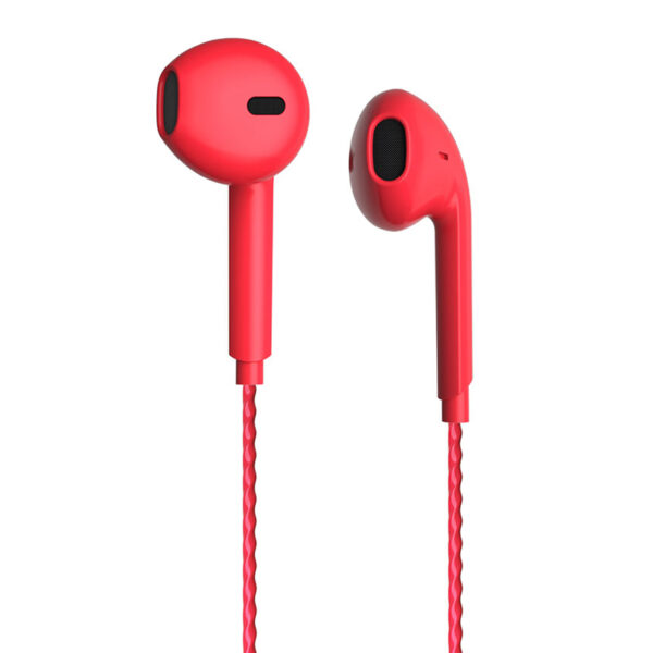 LECOO EH104R 3.5MM JACKLI KABLOLU KULAK İÇİ MİKROFONLU KIRMIZI KULAKLIK (K0) - Görsel 3