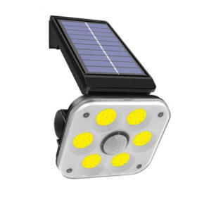 LF-1750A 54 COB LEDLİ 3 MODLU SENSÖRLÜ SOLAR İNDİKSİYON DUVAR LAMBASI (K0)