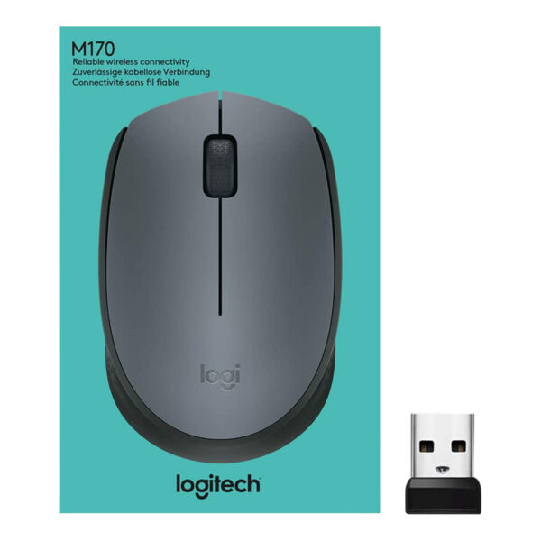 LOGITECH M170  USB KABLOSUZ SİYAH MOUSE 910-004642 (K0) - Görsel 3