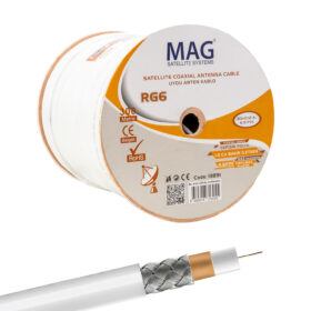 MAG AVANGART RG6/U4 BAKIR SAT1 80 TEL ANTEN KABLOSU (300 METRE) (K0)