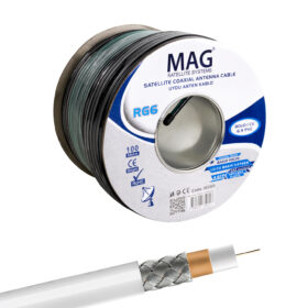 MAG RG6/U6 BAKIR CU/CU 80 TEL YEŞİL ANTEN KABLOSU (100 METRE) (K0)