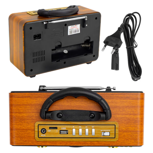 MAGICVOICE MV-112BT USB/SD/FM/BLUETOOTH DESTEKLİ NOSTALJİK RADYO (K0) - Görsel 2