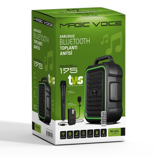 VHF EL+YAKA MİK USB*SD*BT-TAŞINABİLİR-SEYYAR ANFİ 175W (K0) - Görsel 3