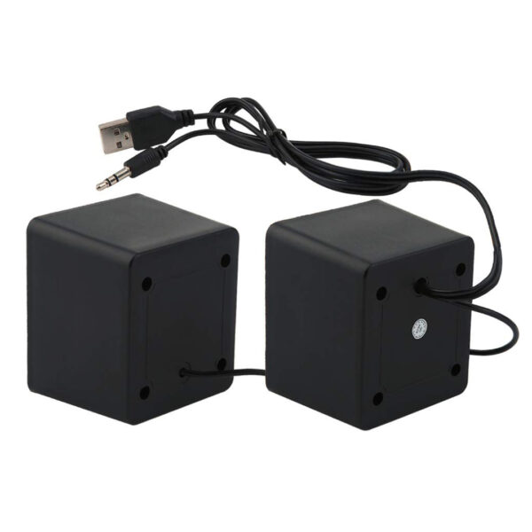 MAGICVOICE T-001 3 WATT 1+1 MİNİ USB HOPARLÖR KARE MODEL (K0) - Görsel 3