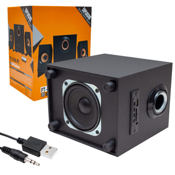 MAGICVOICE MV-4966 USB+TF CARD+FM+BT UKLI 2+1 SES SİSTEMİ (K0) - Görsel 3