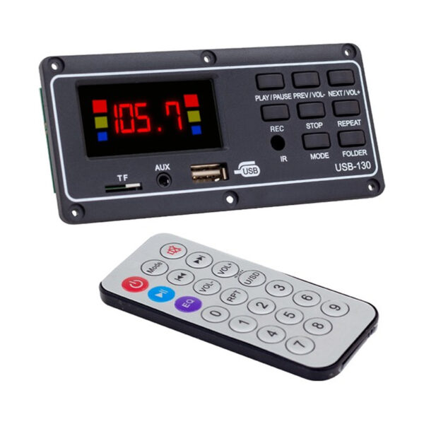MAGICVOICE MV-15949 USB-130 USB/SD/MIC/AUX/BLUETOOTH KUMANDALI EKRANLI OTO TEYP ÇEVİRİCİ DİJİTAL PLAYER BOARD (K0)