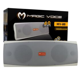 MAGICVOICE MV-28TRF 2*13CM 40W BEYAZ TEKLİ SÜTUN HOPARLÖR TRAFOLU (K0)