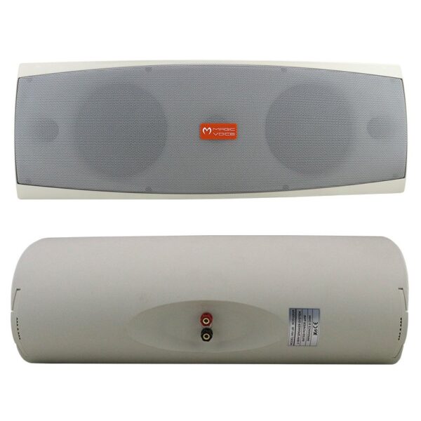 MAGICVOICE MV-28TRF 2*13CM 40W BEYAZ TEKLİ SÜTUN HOPARLÖR TRAFOLU (K0) - Görsel 2
