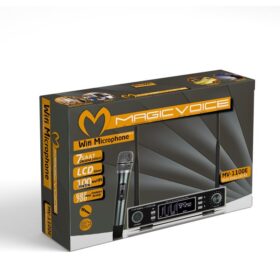 MAGICVOICE MV-1100E UHF ÇİFT TUNER 1 EL KABLOSUZ TELSİZ MİKROFON (K0)