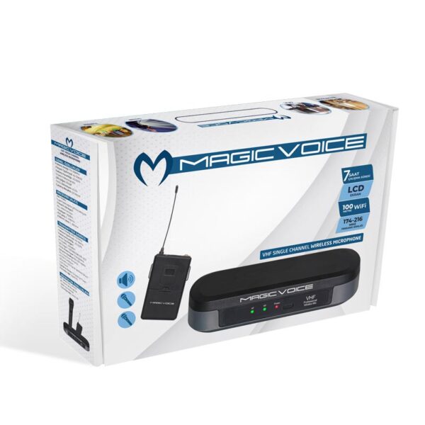 MAGICVOICE MV-3812 VHF YAKA TİPİ TELSİZ MİKROFON (K0) - Görsel 3