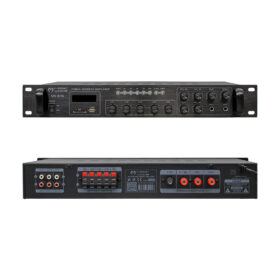 MAGICVOICE MV-540 100 WATT USB/SD/UK BLUETOOTH 2 MİK MUTE GİRİŞLİ 5 BÖLGELİ AÇIP KAPAMA HAT TRAFOLU ANFİ (K0)