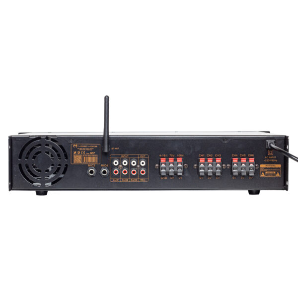 MAGICVOICE MV-1217 USB BT-UK 6 ZON ANFİ RMS 50W*1CH +4-16-70-100V TRAFOLU (K0) - Görsel 3