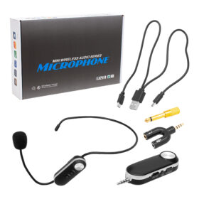 MAGICVOICE MV-1306H UHF 1 HEADSET ŞARJLI KABLOSUZ TELSİZ MİKROFON (K0)