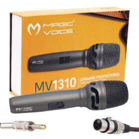 MAGICVOICE MV-1310 DİNAMİK PROFESSIONAL KABLOLU EL MİKROFONU (5 METRE KABLOLU) (K0)