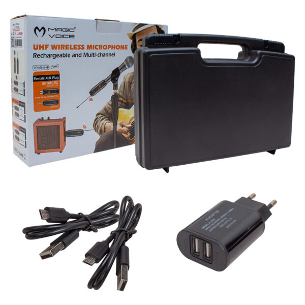 MAGICVOICE MV-19589 UHF MİNİ YAKA -KÜRSÜ KABLOSUZ ENSTRÜMAN MİKROFONU(MİC XRL Lİ) (81) (K0) - Görsel 3